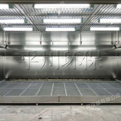 三面流水双弧形喷漆房