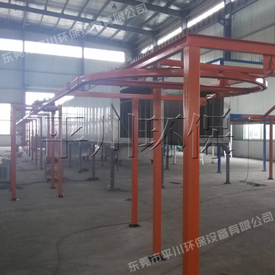 建设中的悬挂线主体