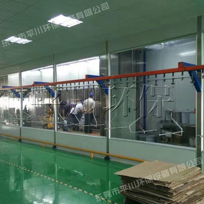 配备自动喷漆工序的悬挂线