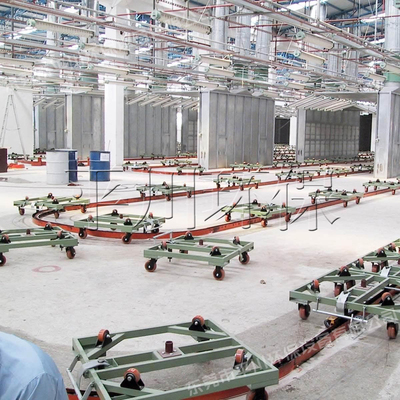 双层万向轮地轨式流水线